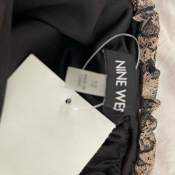 New with tags Nine West size 12 black and gold gown. - Picture 3 of 3